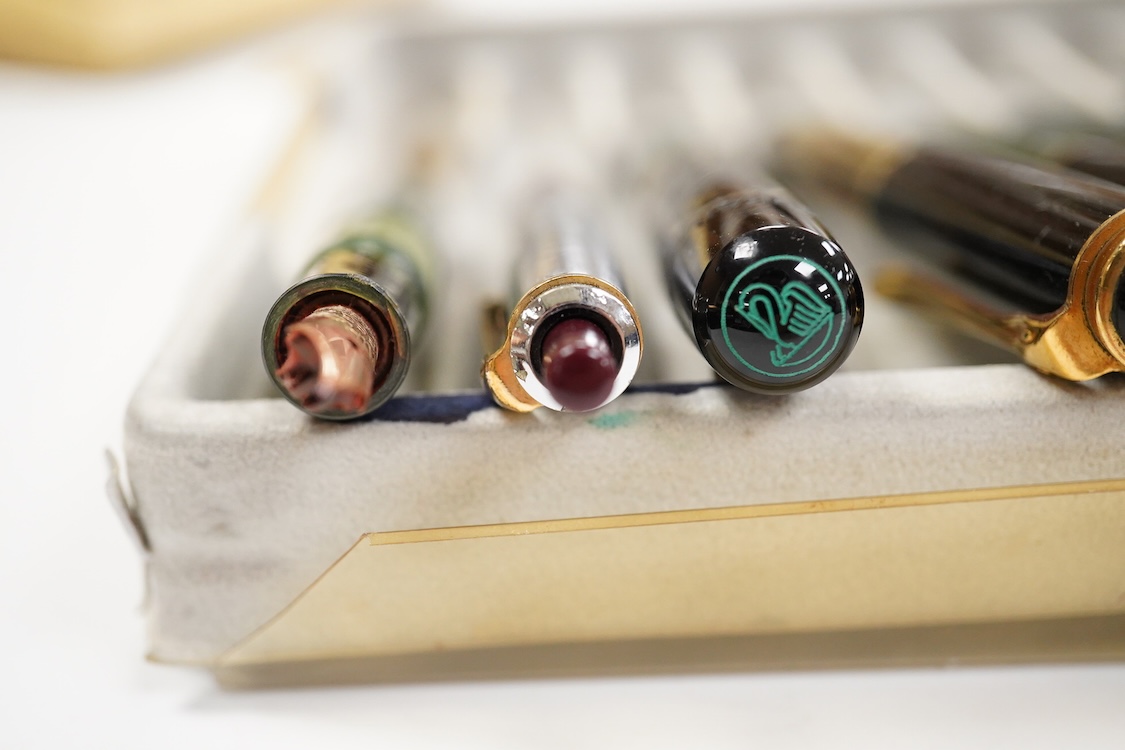 Montblanc and Pelikan fountain pens and associated spares